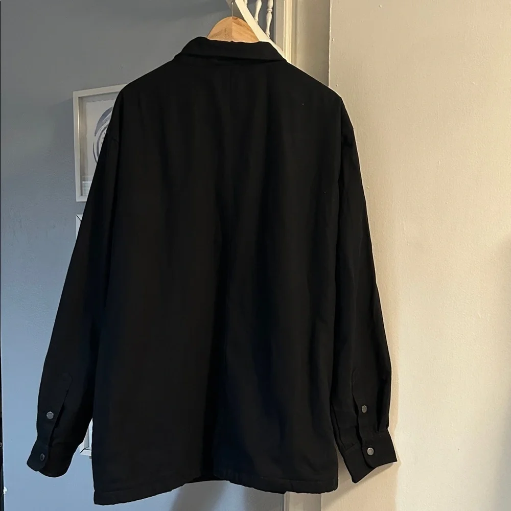 STANLEY Workwear Shirt Black Men’s 100% Cotton Heavy Button Down Outdoors Sz 2XL